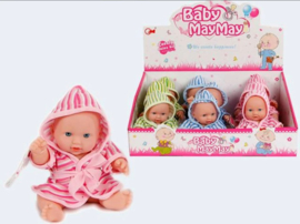 Toys Amsterdam-Babypop 20cm met badjas