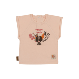 Frogs and Dogs-Meisjes t-shirt Welcome- Roze