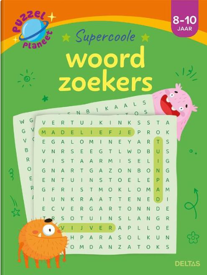 Deltas-Puzzel planeet- Superleuke Woordzoekers- 8-10Jaar