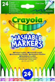 Crayola-Washable markers-24 STUKS-C.W.-Multi Color