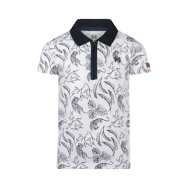 Koko Noko-Jongens polo shirt ss-Wit