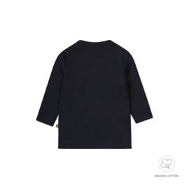 Dirkje-Baby jongens t-shirt ls organic cotton-Navy