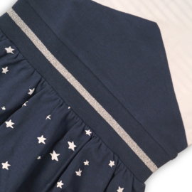 DJ Dutch Jeans-Girls Dress-Navy + white + stripe