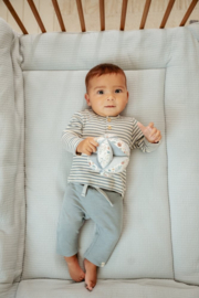 Little Dutch - T-shirt ls-Steen blauw streep