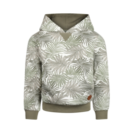 Koko Noko-Jongens Sweater met capuchon- licht vervaagd groen
