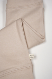 Petite Maison-  Sky Jersey broek met knoop- Oatmeal