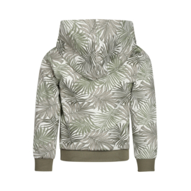 Koko Noko-Jongens Sweater met capuchon- licht vervaagd groen