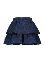 B.Nosy-Girls 2-layer marble ao sweat skirt-marble ao Blue