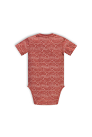 The New Chapter-Baby meisjes romper -Salty stitch shell ao-Brique