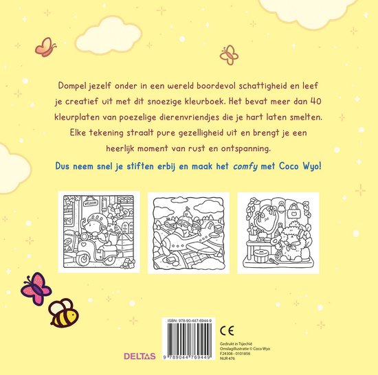 Deltas- Cozy Cuties Cute & Comfy Kleurboek Coco Wyo
