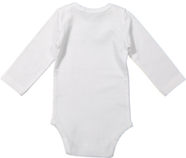 Dirkje-Baby romper lange mouw- Wit