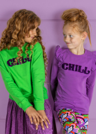 Studio Chill-Meisjes t-shirt ls Manouk-Paars