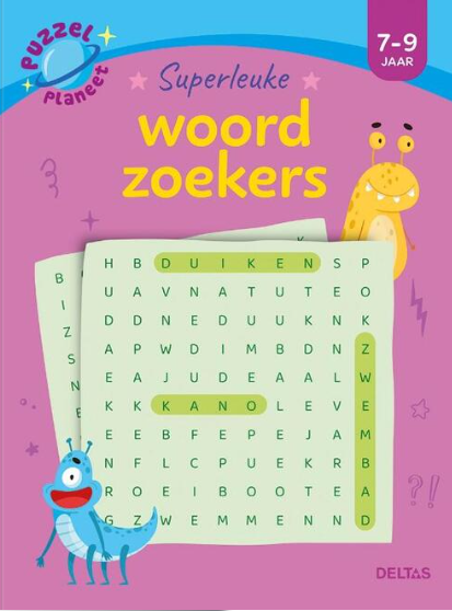 Deltas-Puzzel planeet- Superleuke Woordzoekers- 7-9Jaar