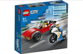 LEGO City Politie Achtervolging auto op politiemotor-60392-Multi Color
