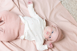 Petite Maison- baby meisjes t-shirt l/sl-ronde kraag-Roze print