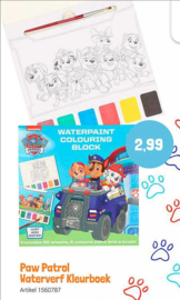Waterverf kleurboek Paw Patrol- Meerdere kleuren