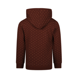 Koko Noko-Jongens Sweater met capuchon-Donker rood