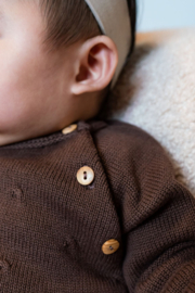 Klein Baby-Sweater Ruffle-Purple