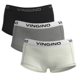 Vingino -Girls boxer (3-pack)-Multicolor Grey-Black
