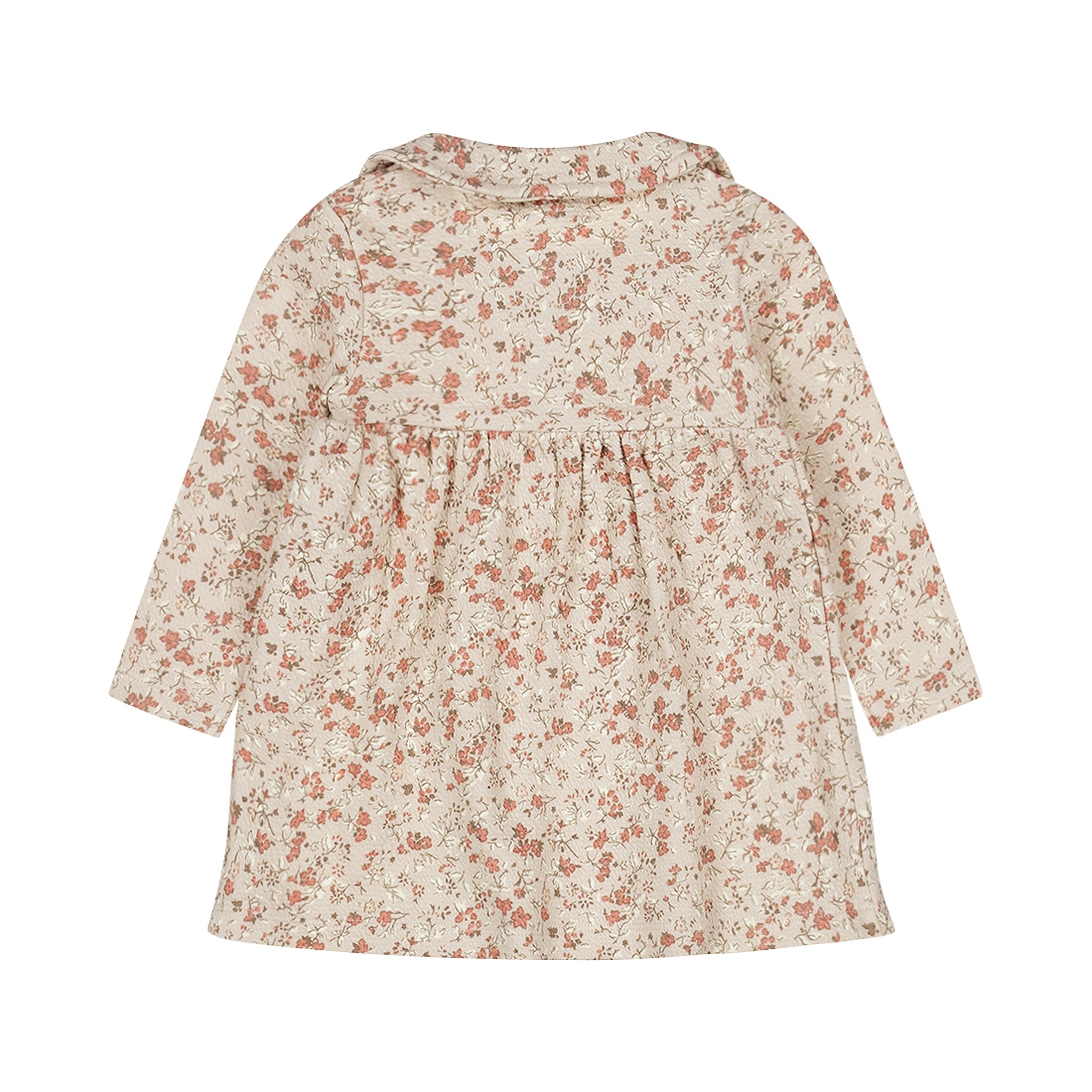 Dirkje-Meisjes Jurk ls-Beige grijs