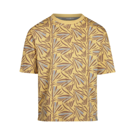 Koko Noko-Jongens T-shirt verlaagde shouder- Geel