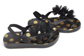 Zebra- Girls Mini Slippers -Black