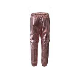 Dutch Dream Denim-Meisjes broek Cargo-Mimi-Metalic roze