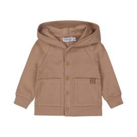 Dirkje-Jongens Vest met Capuchon- Bruin