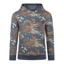 Koko Noko-Jongens Sweater met capuchon ls-Blauw