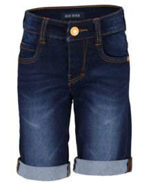 Blue Seven-Jongens jeans broek kort-Donker blauw