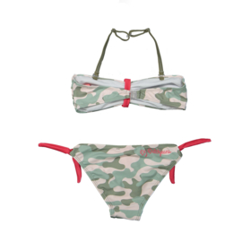 DJ Dutch jeans-Girls Bikini- Faded light pink+army green aop