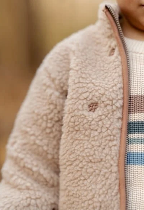 Little Dutch -Jongens Teddy vest-Taupe