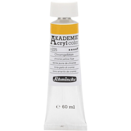 Acryl color-chrome yellow hue (225)-semi-opaque, good fade resistant, 60ml-Schmincke AKADEMIE