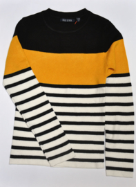 Blue Seven-Girls knitted pullover-Yellow