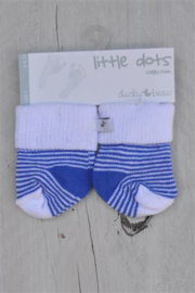 Ducky Beau-Jongens baby sokken-pre-Blauw streep