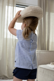 Dirkje-Meisjes T-shirt ss-Licht blauw