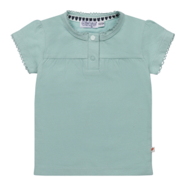 Dirkje-Meisjes T-shirt ls-Smokey aqua