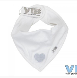 VIB-Unisex Bandana Slab Hartje-White -grey