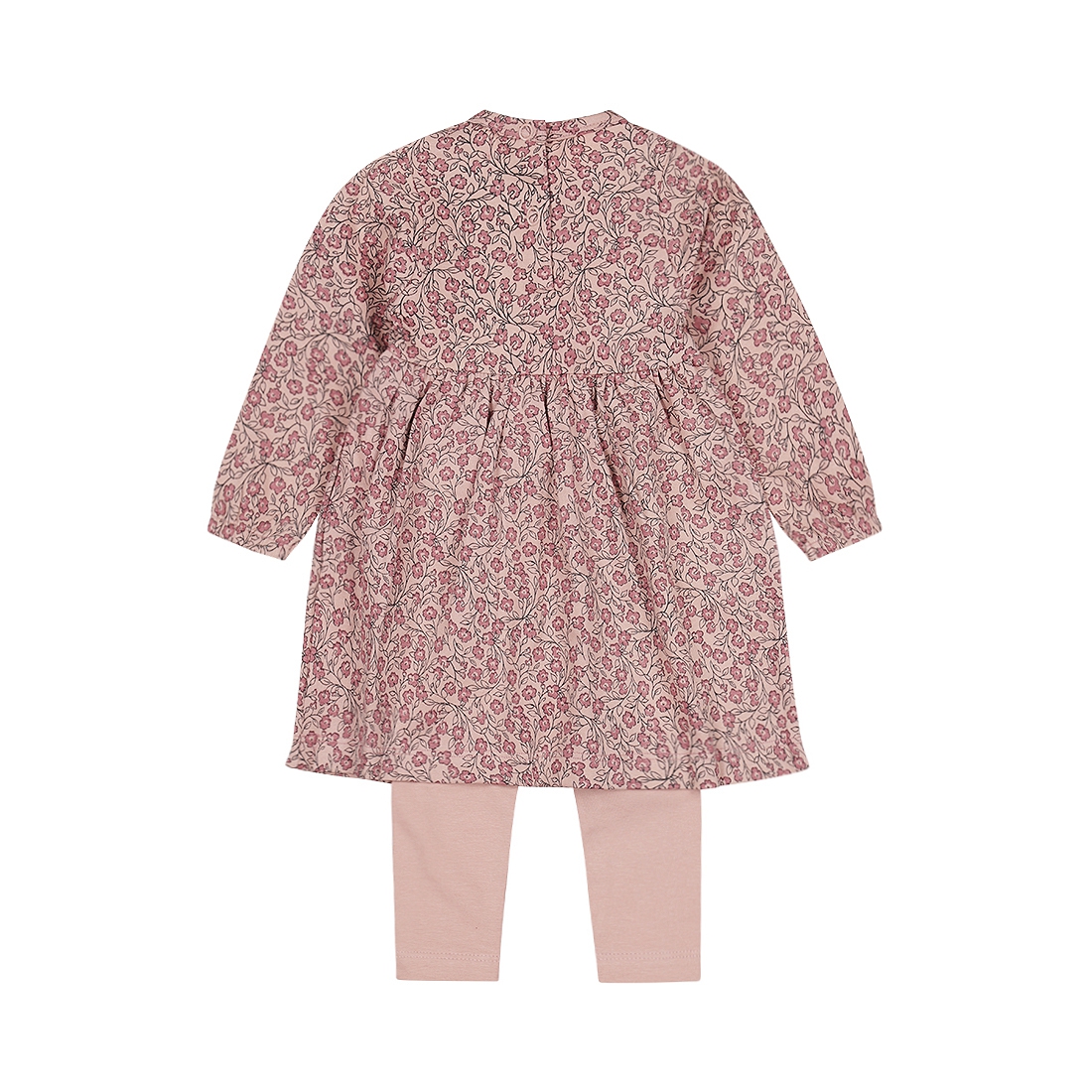 Dirkje-Meisjes 2 pce babypakje ls  licht mauve