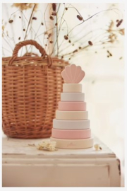 Jollein-Houten Stapeltoren - Shell - Pink