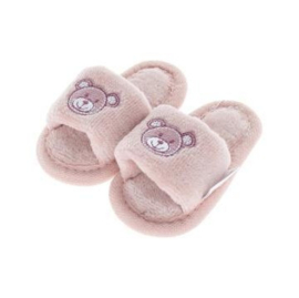VIB.-Baby Slipper I'M BEARY CUTE- Rose smoke
