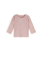 Petite Maison-  Kokai T-shirt rib met print- Pastel roze