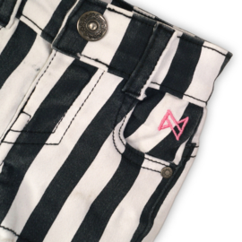 Girls Shorts- Koko Noko-Stripes + black + white