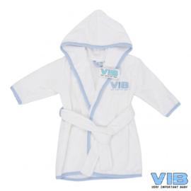 VIB-Jongens Badjas-Licht blauw-wit