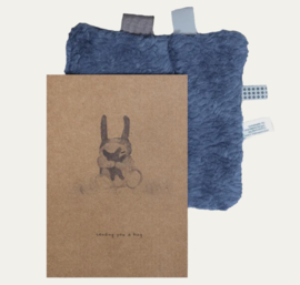 Snoozebaby Giftcard 461- cuddling cat-Blue Nights