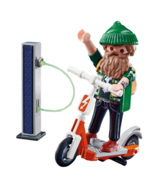 Playmobil Special Plus Hipster met e-scooter-70873-multicolor