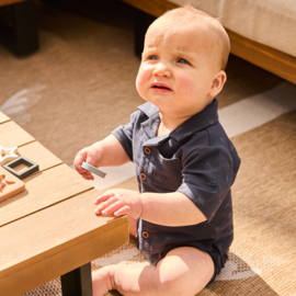 Dirkje-Jongens 2 pc set, Shirt ss, Jogging broek-Navy