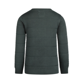 Koko Noko-Jongens Sweater met ronde hals-Donker Groen