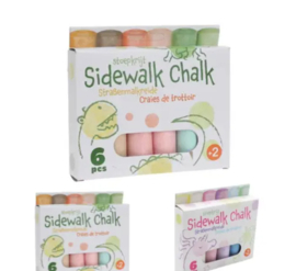 Stoepkrijt jumbo set 6 stuks-Multi Color