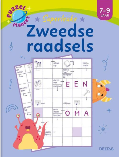 Deltas-Puzzel planeet- Superleuke Zweedse Raadsels- 7-9Jaar